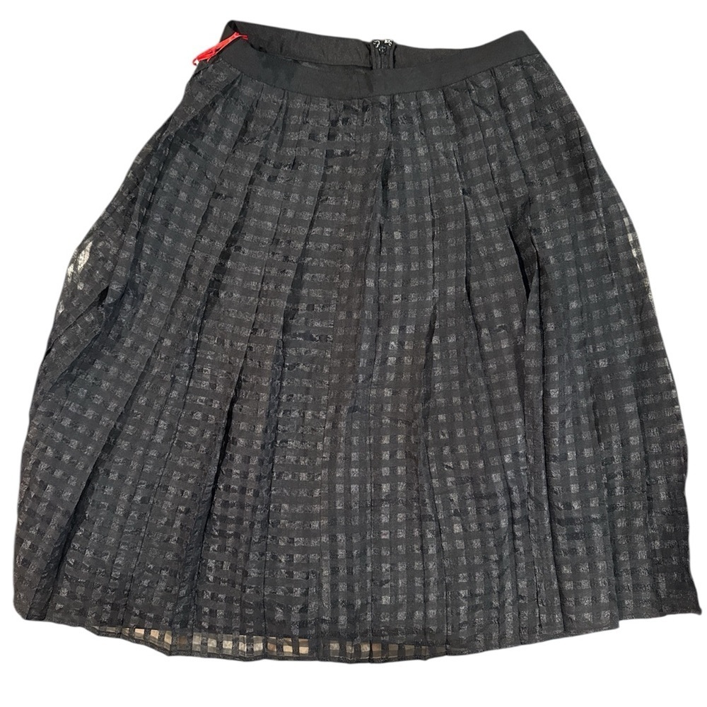 Elegant Black Pleated Skirt Elle nwt dressy tulle style dressy sz 8 bottom